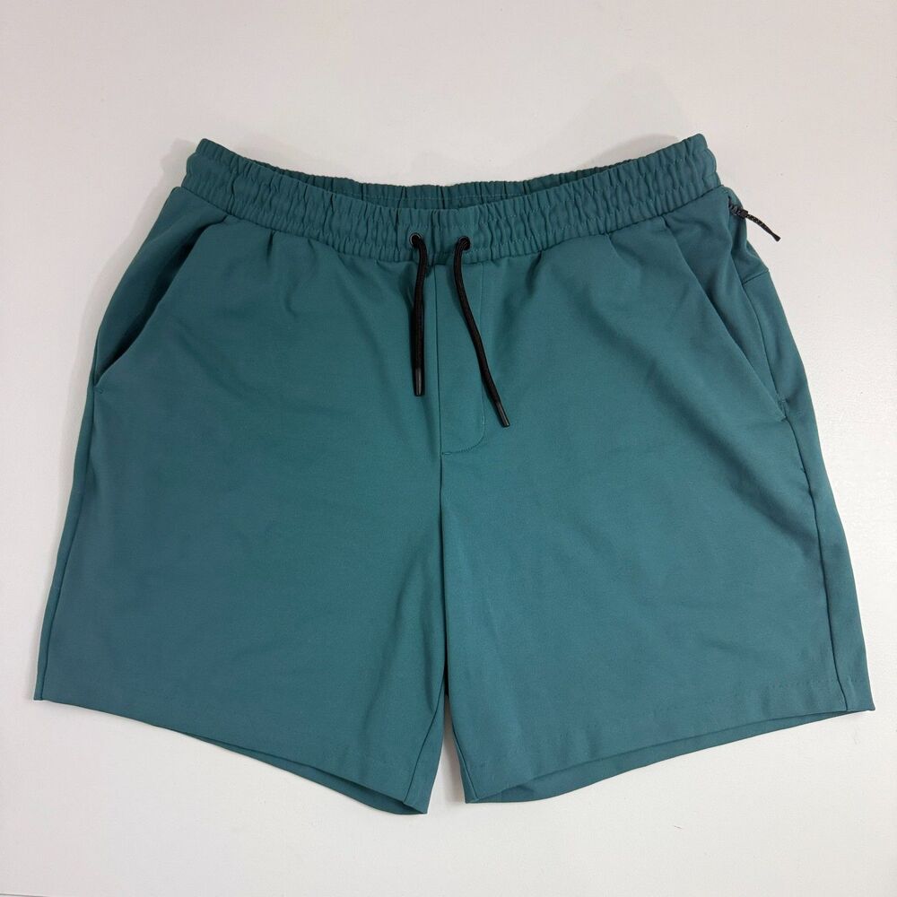 Old Navy PowerSoft Coze Jogger Shorts Mens L Ocean Shale 7in 825247